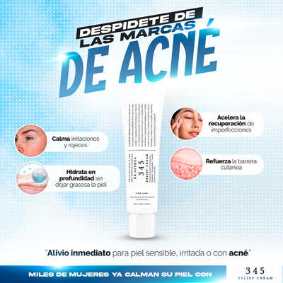 345 Relief Cream® - Alivia, repara y calma la piel irritada.
