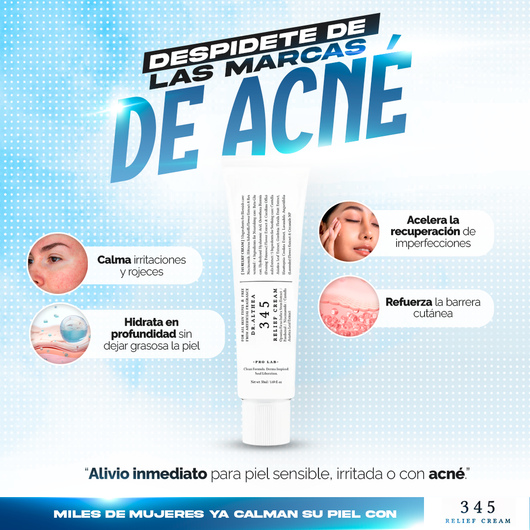 345 Relief Cream® - Alivia, repara y calma la piel irritada.