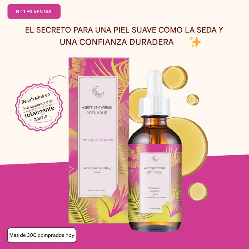 Aceite reductor del vello cyperus rotundus - CyperGlow