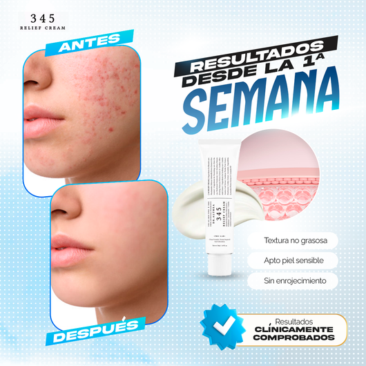 345 Relief Cream® - Alivia, repara y calma la piel irritada.