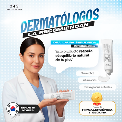 345 Relief Cream® - Alivia, repara y calma la piel irritada.